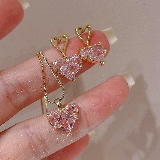 Barbie Pink Heart Jewelry Set
