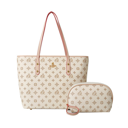 Printed mother and child bag versatile shoulder tote bag