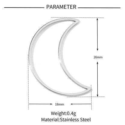 20 pcs/pack Geometric triangular round titanium steel pendant