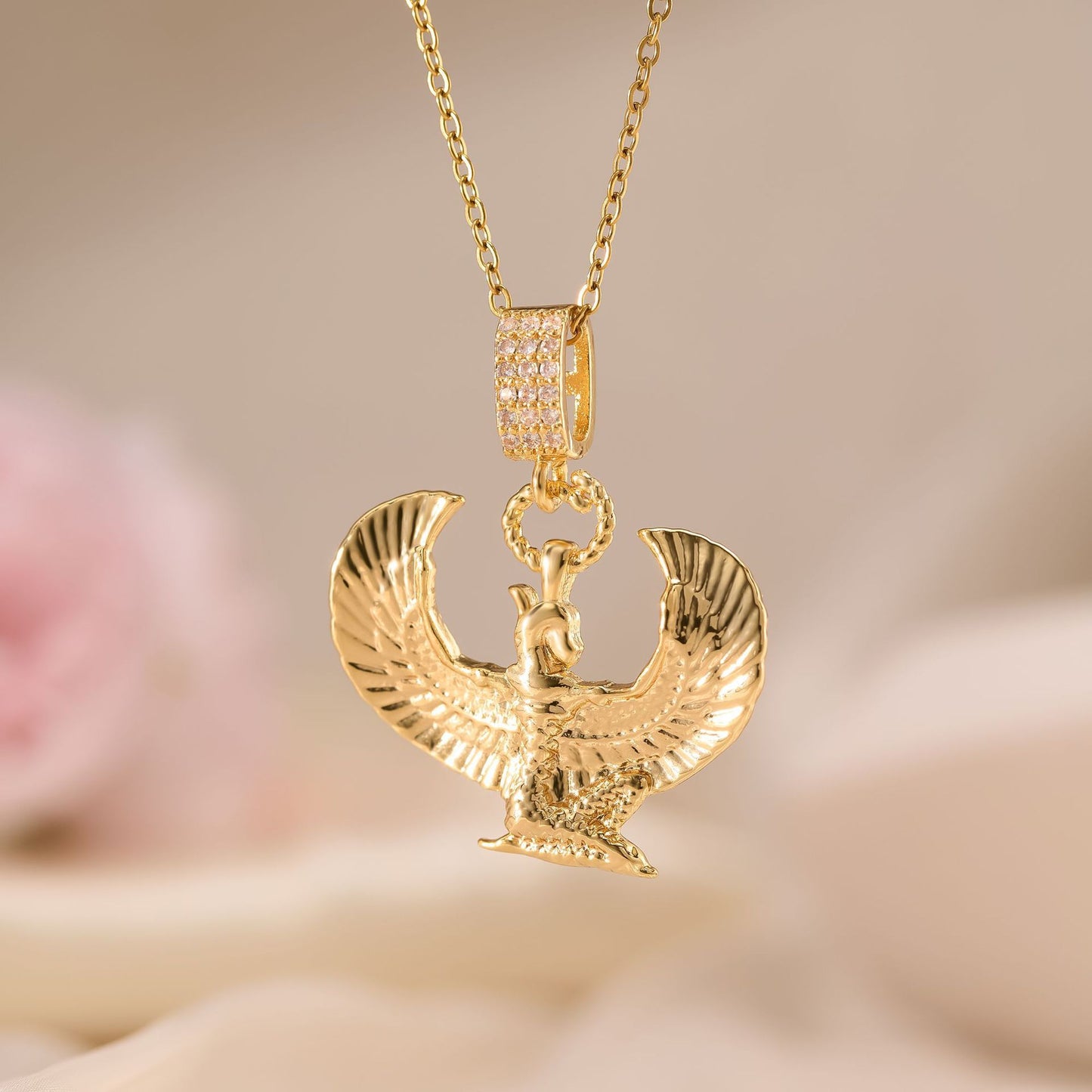 Flower Bell Pendant Necklace