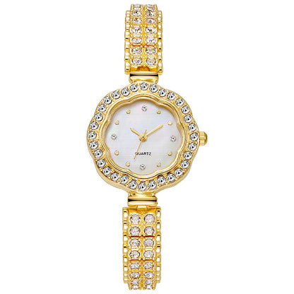 Floral Rhinestone Women's Watch