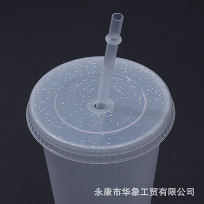 710Ml transparent straw cup