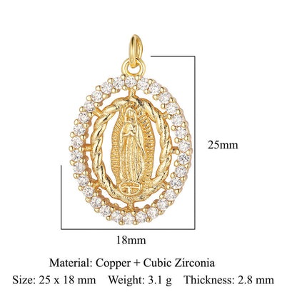3 pcs/pack butterfly copper zircon angel pendant.