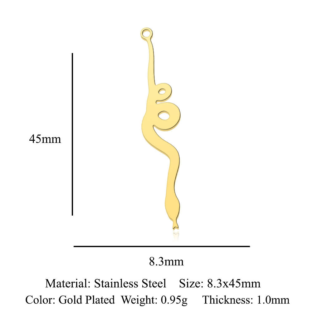 5 pcs/titanium steel magic witch broom necklace pendant