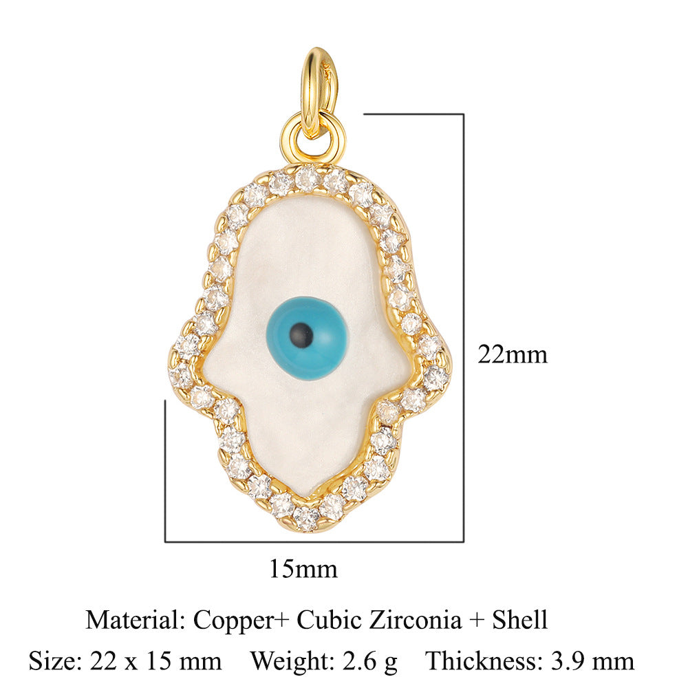 3 pcs/pack butterfly copper zircon angel pendant.