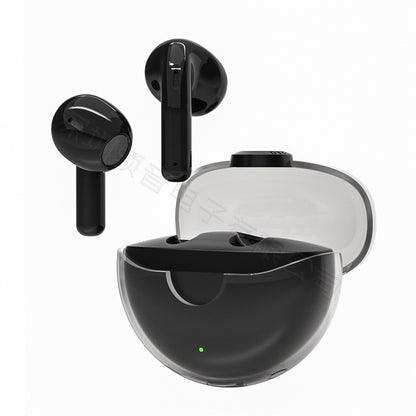 Classic Transparent Case Semi-In-Ear TWS Bluetooth Earbuds Stereo