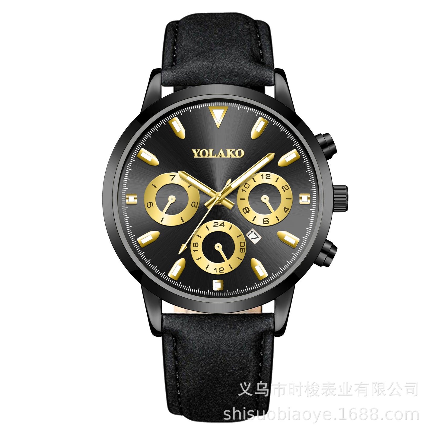 Belt Multicolor Men's Quartz Calendar Watch