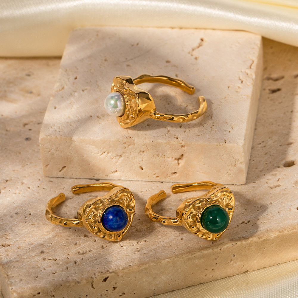 Heart-Shaped Open Ring