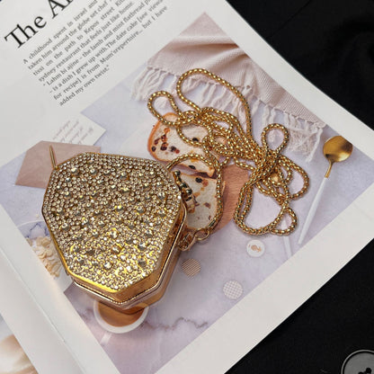 Full diamond acrylic round cake small bag