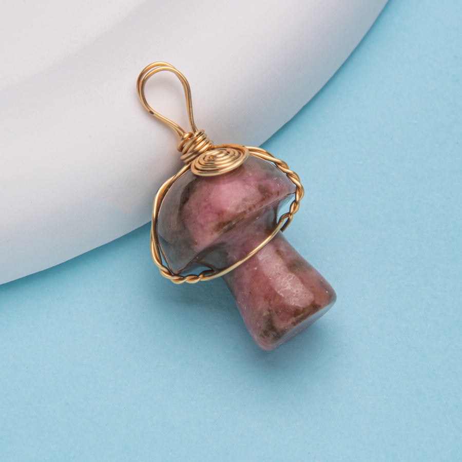 Pendente Cogumelo Cristal 20mm 