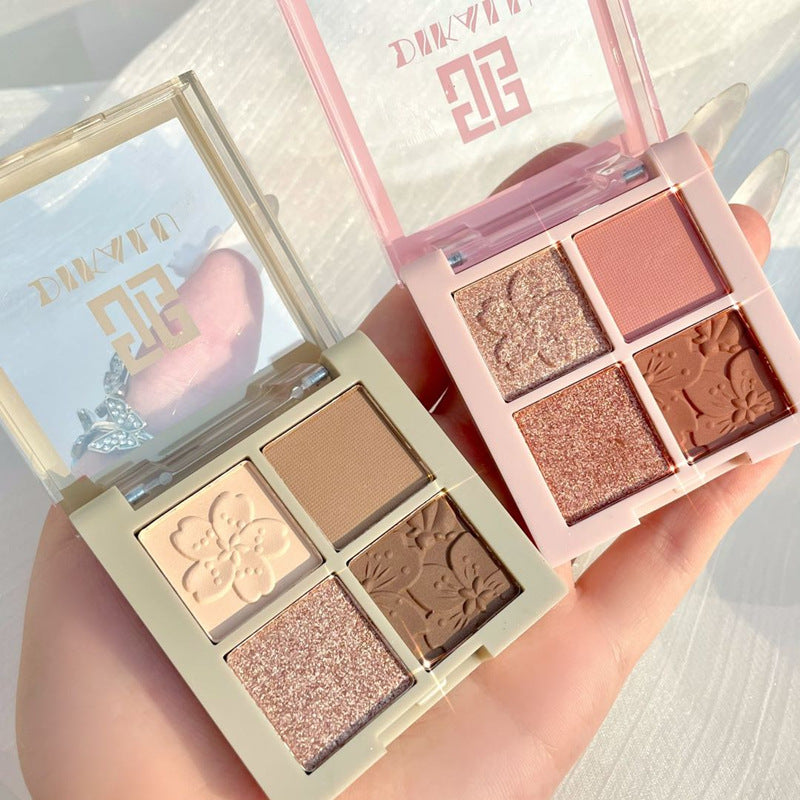 Paleta de sombras de ojos de cuatro colores Peach Blossom 