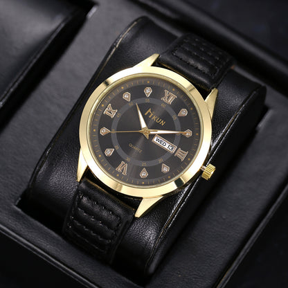 Calendar Casual Belt Quartz Watch