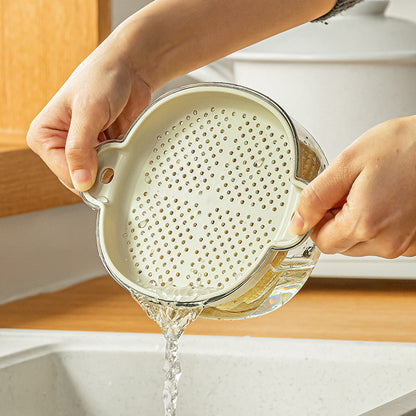 Cesta de drenaje de plástico de doble capa 