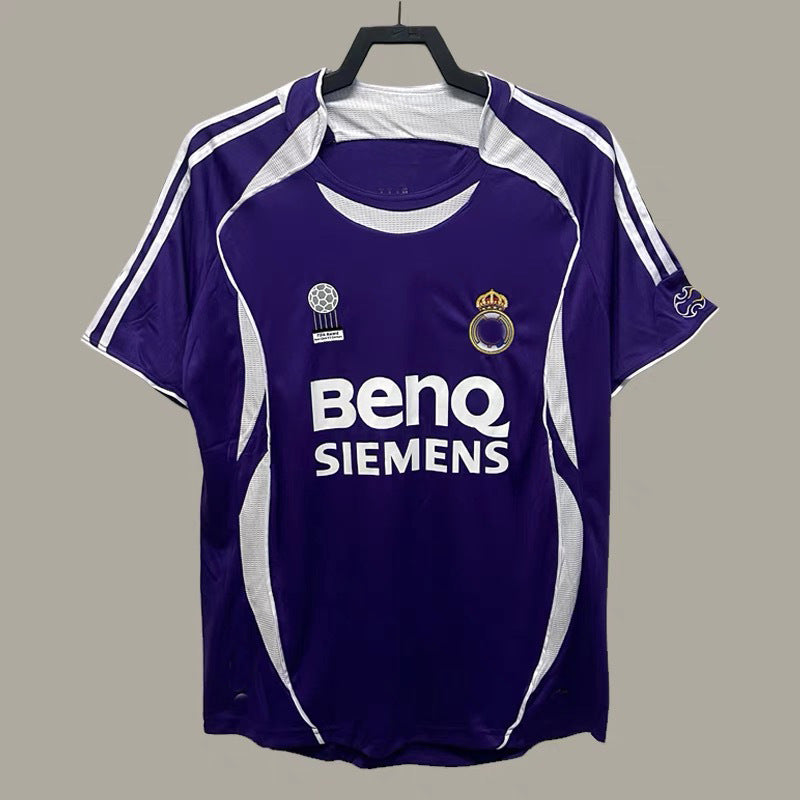 06-07 Real Madrid Retro Local Visitante Ronaldo Beckham Ra¨²l Guti Jersey 