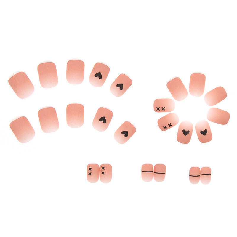 Summer Matte Textured Sweet Cool Wearable Nails