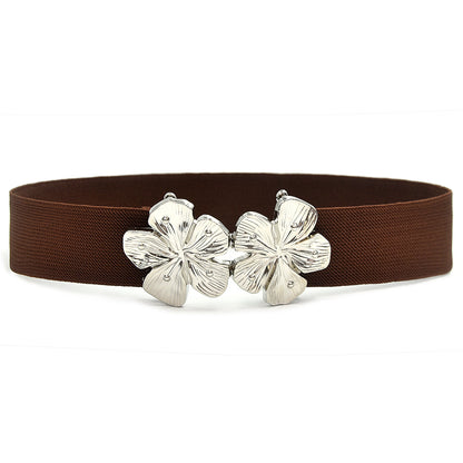 Simple pair of buckle belt women