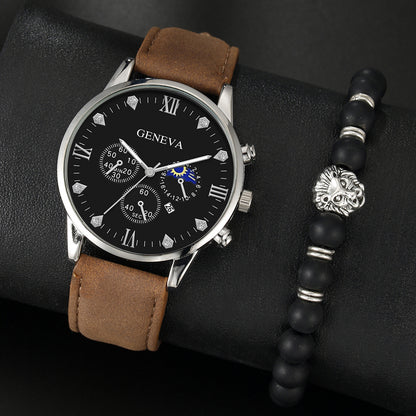 Versatile quartz watch set men