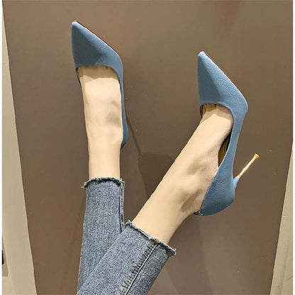 Temperament pointed high heels women