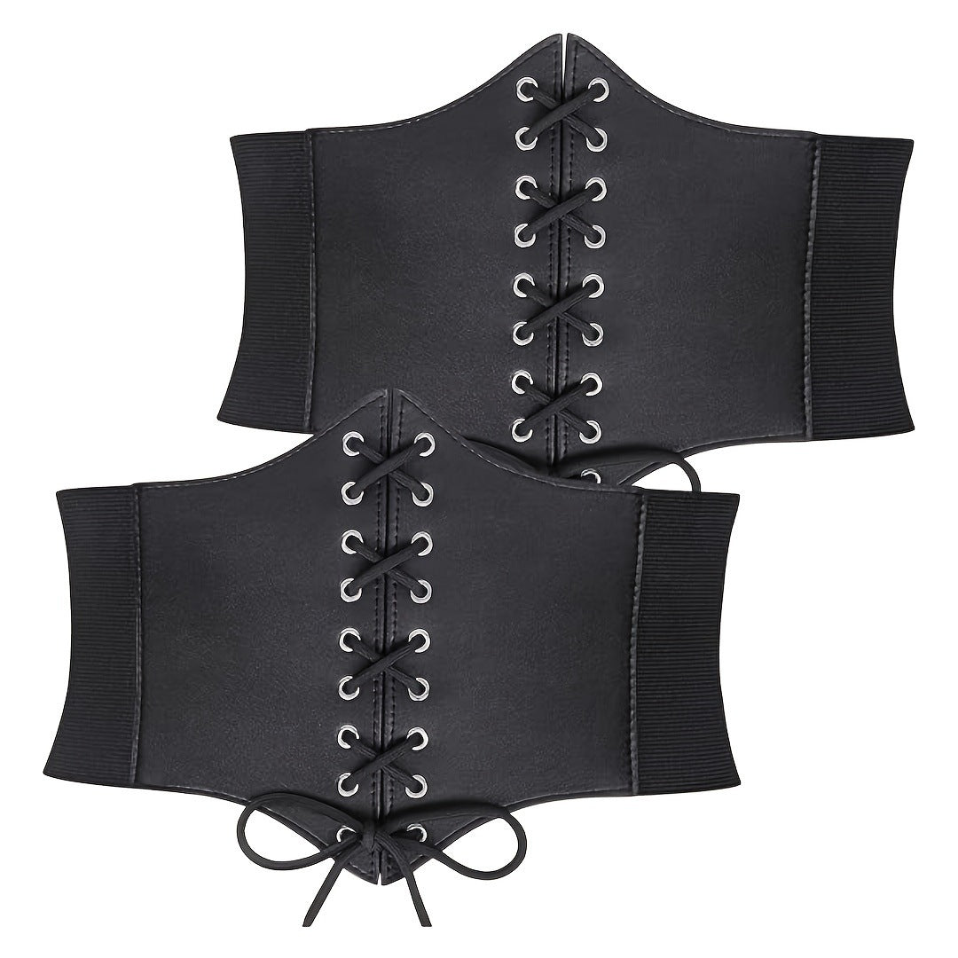 Elastic waist width belt