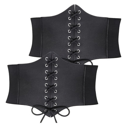 Elastic waist width belt