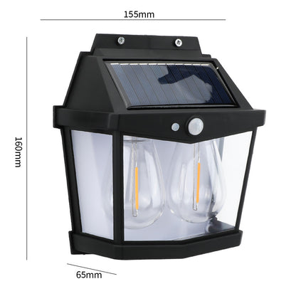 Solar tungsten lamp double head wall lamp