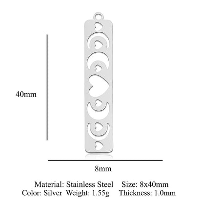 5 pcs/titanium steel pendant with wings angel sun