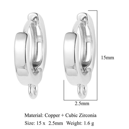 Round shell women's ear buckle