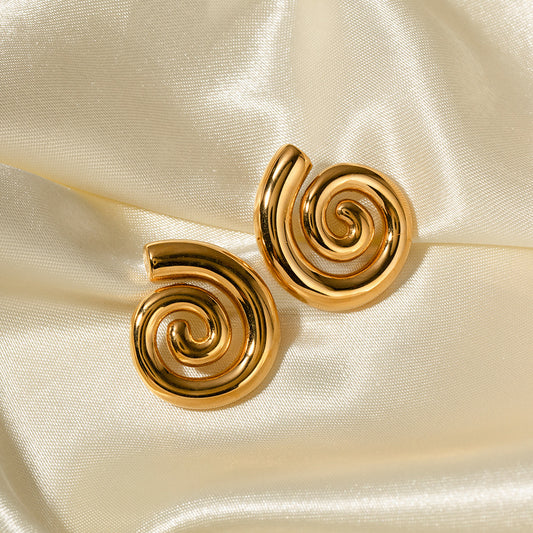 Pendientes roscados pendientes de acero inoxidable 