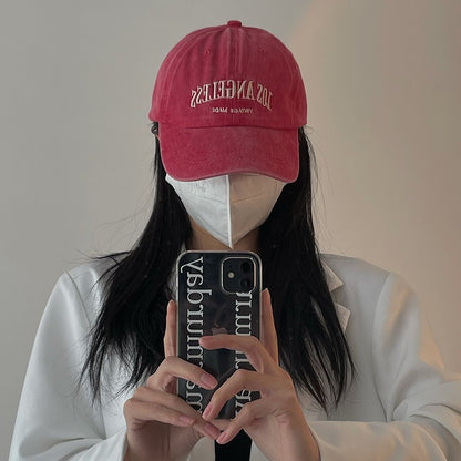 Gorra de béisbol gris retro 
