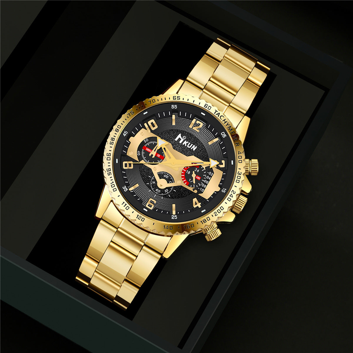 Steel belt quartz watch cross jewelry