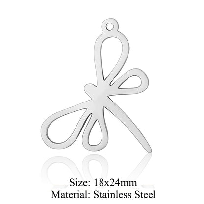 5 pcs/titanium steel pendant pigeon owl dolphin