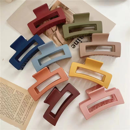 Frosted grab clip candy color hairpin