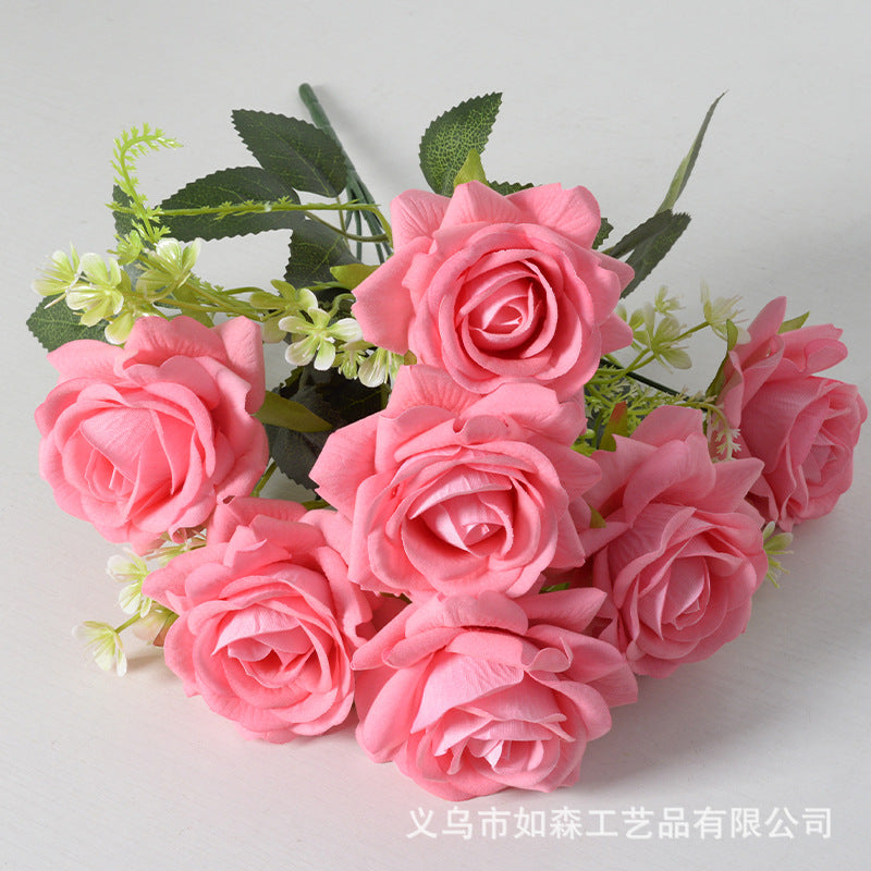 Artificial flower 7 heads Aisha rose