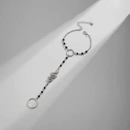 Hip Hop Metal Crystal Back Chain Jewelry