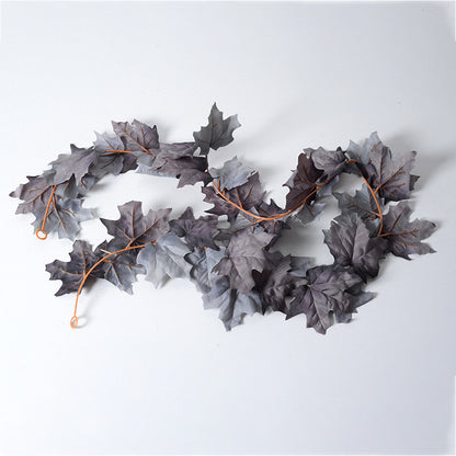 Colgante de pared para el hogar, ratán de hoja de arce simulado 