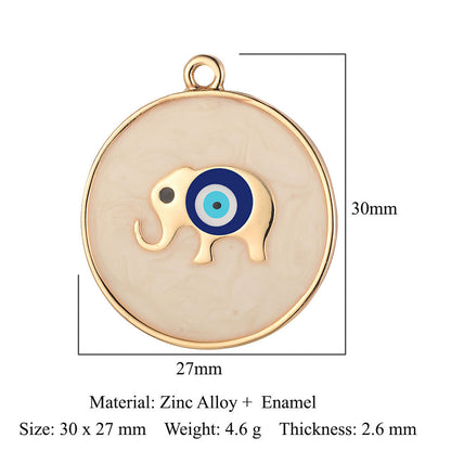 5 pcs/bag, palm eye, alloy necklace, earrings, pendant.