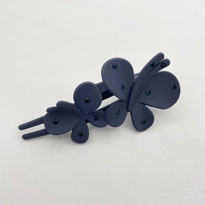 Frosted Rhinestone Flower Hairpin Female