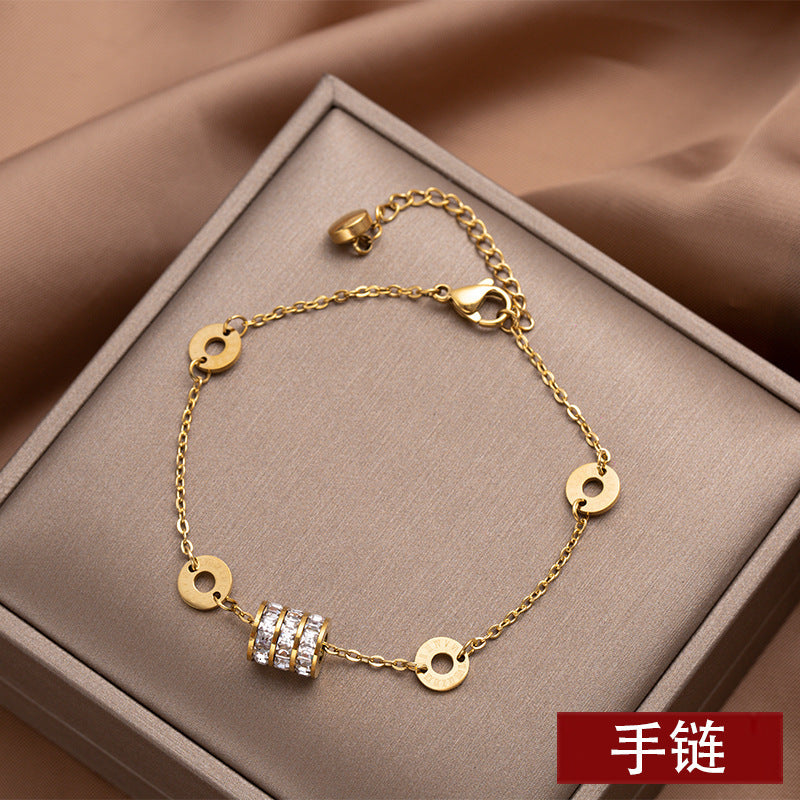 Women's Titanium Steel Adjustable Pull Bracelet (Non-Fading)