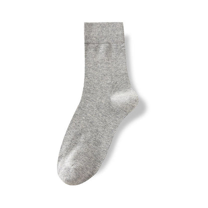 All-Season Cotton Double-Stitch Men's Mid-Calf Socks