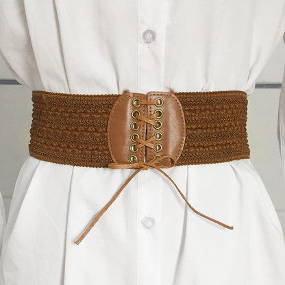 Belt Women's wide decorative strap