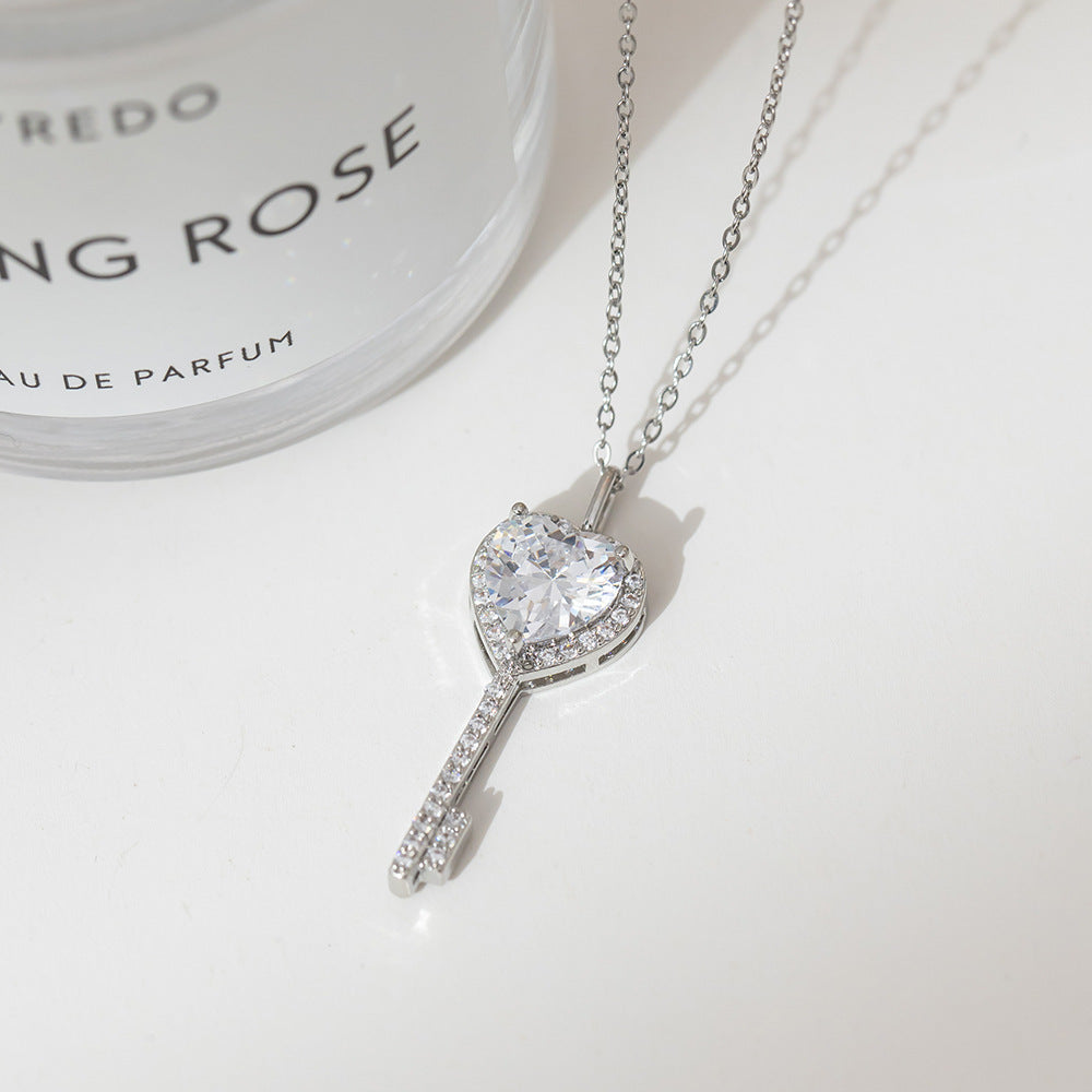 Fashion silver titanium steel necklace