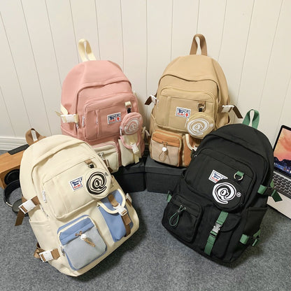 Couple backpack large capacity middle school student schoolbag