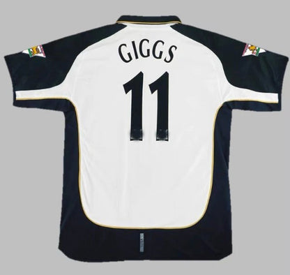 Camiseta reversible del centenario de Beckham en blanco y oro 7 01-02 