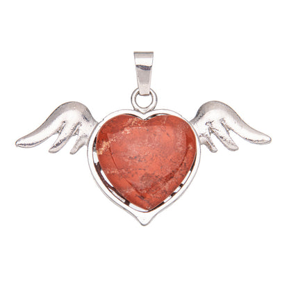 asas naturais de cristal amor pingente de cristal 