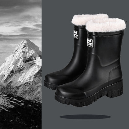 Rain boots thick-soled wear-resistant work shoes