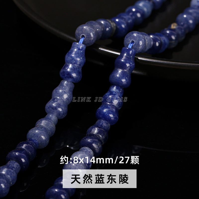 Golden silk jade loose bead gourd vase shaped special-shaped