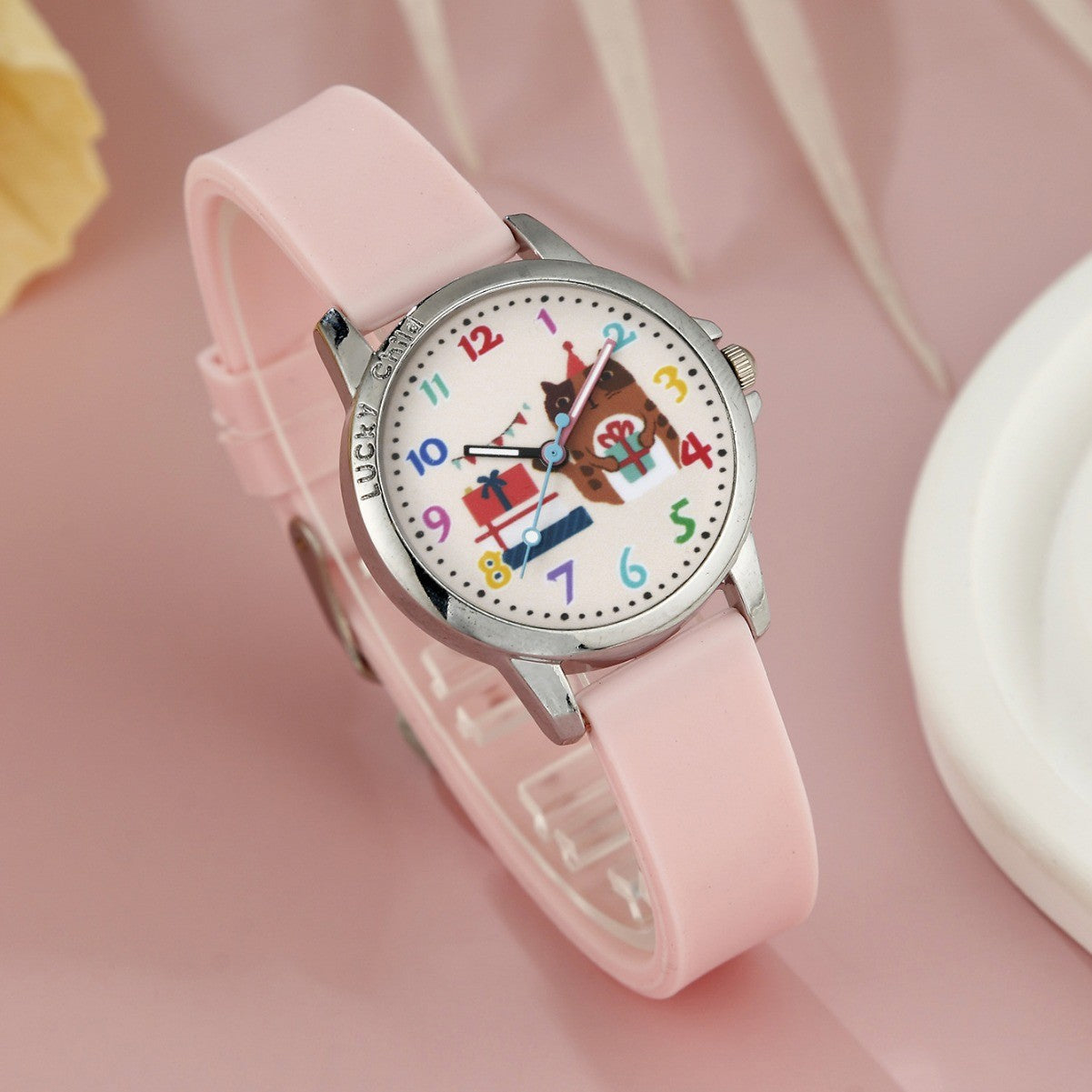 Silicone watch cartoon element jewelry set