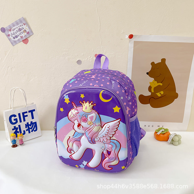 Cartoon cute children's backpack eggshell bag