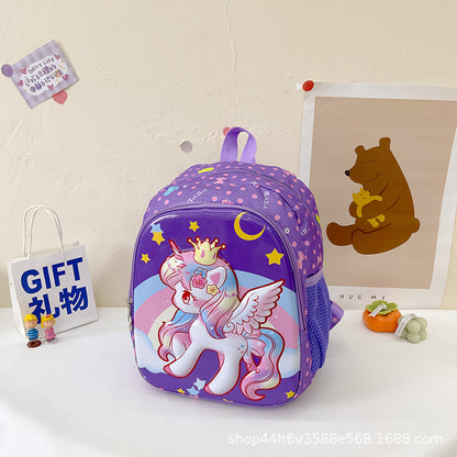 Cartoon cute children's backpack eggshell bag