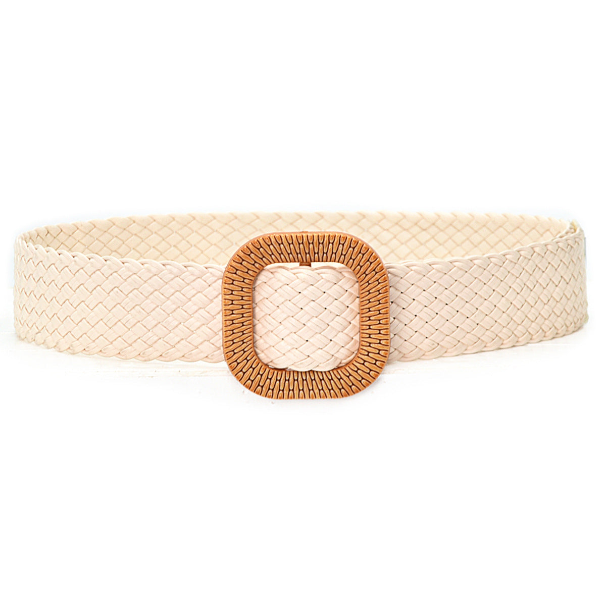 Color braided belt leather